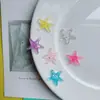 Populares Pegatinas de Estrella de Mar Transparentes 2.0 con Pegamento Crema para Ropa Infantil de Bricolaje, Pinzas para el Cabello, Crocs, Bolsos y Cajas de Almacenamiento