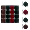 Bolas de Natal de Flocagem 6cm 16 Peças Decoração de Árvore de Natal Bolas de Enfeite para Lojas de Feriado Decorações de Atmosfera Decorações Penduradas