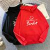 Sudadera con capucha de terciopelo de otoño e invierno de nueva llegada transfronteriza para mujer talla grande estudiante holgada con estampado de letras uniforme de clase top chaqueta