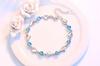 Pulseira Coração de Zircônia Banhada a Prata S925 Moda Crystal Love joias femininas cross-border AliExpress Pinduoduo transmissão ao vivo
