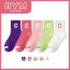 Calcetines de Algodón para Niños Beiying Primavera y Otoño Calcetines de Algodón para Niñas Banda Elástica Alta Letra Estilo Coreano ins Calcetines Deportivos de Media Longitud para Niños Medianos y Grandes