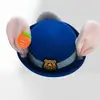 Fotografía de viajes, Ciudad Animal, oficial de policía conejo Nick, sombrero de cosplay, crea una atmósfera divertida y linda, orejas de conejo adorables, accesorio para el cabello único