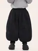 Pantalones de Forro Polar Changguo Clothing para Niños Pantalones Jogger Gruesos de Invierno Nuevos para Niños Pequeños Pantalones a Cuadros