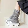 Calcetines de niño para mujer otoño e invierno nuevos marrones con pedrería y pompón de pelo hasta la pantorrilla estilo coreano lindos estilo extranjero cálidos para niñas calcetines de felpa