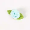 Mini Cinta de Satén Hecha a Medida Flor de Tela Pequeña Flores Tridimensionales Accesorios para el Cabello Hechos a Mano Accesorios y Materiales para Ropa