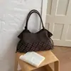 Sweet Girl Korean Style Color Block Fabric Canvas Bag English Embroidery Multiple Colors Shoulder Bag Commuting Outing Storage Bag