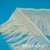 Encaje Hilo de Algodón Borla Dobladillo de Ropa Flecos Accesorios para Parasol de Caravana Encaje Ancho