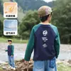 Suave y SedosoMianhuatang Camiseta de Manga Larga para Niños Antibacteriana Clase A Niños Niñas Manga Raglán Exterior Mediana y Grande Niños
