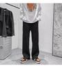 Calça Casual Amassada com Ondas Masculina Primavera e Outono Solta Caimento Reto Moda Coreana Calças