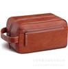 Bolsa de Viaje para Artículos de Aseo Personal Personalizada por el Fabricante para Hombres y Mujeres, Bolsa de Almacenamiento de Artículos de Aseo de Gran Capacidad, Bolsa Cosmética de Cuero PU