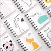 Libro de espiral lindo animal caricatura volteo lateral con mini cuaderno portátil bolsillo bloc de notas al por mayor una generación de cabello
