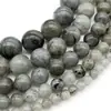 Piedra Lunar Blanca Natural Brillante Cuentas Sueltas Aretes Pulsera Collar Cadena de Mano Accesorios de Cadena Budista Joyería Cuentas Redondas