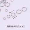 3-12mm Aço Inoxidável Argolas de Salto Abertas Acessórios para Joias Artesanais Brinco Pulseira Chaveiro Material Argola Única Argola de Salto Fechada