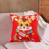 Nueva Funda de Almohada de Felpa Año del Tigre Suministros de Año Nuevo Funda para Cojín de Sofá Funda de Almohada Personalizada Funda de Almohada de Boda China