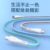 Cable de Carga Súper Rápida Trenzado Macaron 6A Tipo-C Cable de Datos 120W Adecuado para Huawei Honor Exportación Transfronteriza
