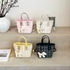 Bolsa Pequeña Nueva de Verano 2026 para Mujer, Patrón de Cuadros, Bolso de Hombro Cruzado Elegante y Único, Bolso Cubo de Mano de Moda