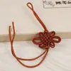 Nudo Doble Línea Nudo Largo Nudo Ping An Seda de Hielo Rayón Borla Fleco Flecos Joyería Accesorios Hechos a Mano Nudo