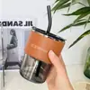 Taza de Bambú al por Mayor, Vaso de Vidrio para Agua con Tapa, Vaso con Popote, Taza de Leche, Taza Portátil, Taza de Té con Logo, Regalo, Vidrio Resistente al Calor