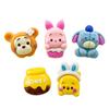 Cara brillante caricatura animal pony tigre rosa cerdo diy accesorios de resina pegamento crema funda para teléfono móvil cuerda para el cabello parche para vaso de agua