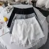 Shorts de mezclilla sexy para mujer, de verano, tiro alto, rotos, nuevos, de moda, holgados, pierna ancha, adelgazantes, ultracortos