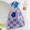 Ins Internet celebridade bolsa feminina malha lã balde saco japonês e coreano estilo all-match bolsa casual bolsa tote lancheira saco