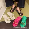Pantuflas de EVA con suela gruesa y sensación de mierda, para el hogar, verano, color caramelo, hada, viento, playa, chanclas para exteriores, comercio exterior, venta al por mayor