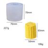 Molde de silicona para velas de aromaterapia con forma de medio maíz, ideal para decorar tartas, fondant y jabón hecho a mano.