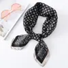 Bufanda cuadrada sencilla de seda a cuadros para mujer, con estampado vintage de anacardos, pequeña, profesional, para viajes, con protección solar, cuadrada.