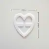 Meifen Plástico Ropa Interior Hebilla Antideslizante Invisible Forma de Corazón de Mariposa Hebilla de Tirante Hermosa Espalda Anti-Exposición Cruzada Hebilla de Ajuste Redonda