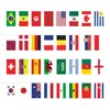 Banderines de cuerda de 32 equipos de la Copa del Mundo 2022 decoración de bar banderines colgantes banderines colgantes banderines para aficionados banderines de cuerda de la Copa del Mundo de Qatar