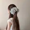 Pinza de Garra de Malla con Lunares de Verano Delgada de Gran Tamaño para Mujer Pinza de Plátano 3D Hace que la Cara se Vea Más Pequeña Moño Alto de Coleta Accesorio para el Cabello
