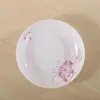 Plato de 8 pulgadas plato hondo plato para arroz plato de porcelana de hueso plato cerámico para el hogar vajilla plato occidental plato para servir platos