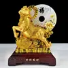 Adorno de Oveja Zodiacal Feng Shui Oveja Dorada Artesanías de Resina Decoración Regalo para Compañías de Seguros, Bancos y Regalos Empresariales