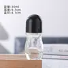 Frasco de vidro personalizado com rolo grande para óleo essencial, frasco com rolo aplicador de óleo de massagem, frasco de desodorante, frasco para líquidos de 30ml 50ml