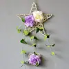 Colgante de pared de cinco estrellas colgante de pared simulado traje colgante de pared flor artificial de plástico cesta colgante decoración de pared interior pared interior decoración escolar Floricultura