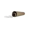 Tubos de embalagem quadrados para varas de pesca feitos sob medida, tubos de papel kraft, embalagens para equipamentos de pesca, tubos quadrados com tampas fáceis de rasgar, tubos de papel quadrados