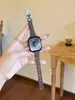 Hebilla en forma de U Correa de Cuero Genuino para Cintura Delgada Adecuada para Apple Watch iWatch 12ª Generación 11/10