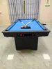 Mesa de Bilhar para Uso Doméstico, Mesa de Bilhar Elegante Estilo Americano, Bola Padrão, Dobrável, Altura Ajustável, Pode Ser Convertida em uma Mesa de Ping Pong, Modelo Novo