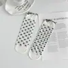 Medias de Cartulina Medias de Longitud Media para Niños Primavera y Verano Delgadas Medias con Encaje Estilo Lolita Japonés Medias de Moda con Frutas de Cristal