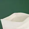 Saco Autoportante de Selagem de Oito Lados com Janela Fosca Spot Saco de Papel Kraft Branco Autovedante Saco de Embalagem Plástica para Alimentos Selado Chá