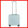 Maleta Pequeña de Apertura Frontal con Ruedas de 18 pulgadas, Maleta de Viaje con Tapa de Apertura Frontal, Candado de Contraseña, Equipaje de Carrito Pequeño de Mano para Niños