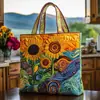 2026 Sitio Independiente Transfronterizo Amazon Bolso Tote Acolchado Nuevo Estampado Digital Bolso de Algodón Casual para Viajero