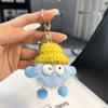 Colgante de felpa tipo bola de carbón pequeño de lana de imitación de visón, colgante para llavero de coche, pequeño adorno, colgante para bolso de peluche, colgante para mochila escolar