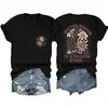 Maternidade É Reino Amazon Site Independente Camiseta Feminina V-Neck Manga Curta Moderna e Estilosa com Estampa na Frente e nas Costas