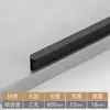 Wg6Q Manija Negra Simple Moderna en Forma de T para Armario, Gabinete, Zapatero, Cajón, Extensión de Manija para Puerta de Armario