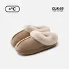 Sapatos de Algodão com Acabamento em Pele para Mulheres no Comércio Exterior, Pantufas Quentes Antiderrapantes de Pele para o Inverno, Pantufas de Algodão Acolchoadas para o Inverno, Botas de Neve de Pelúcia
