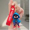 Llavero de muñeca con forma de araña de dibujos animados, adorno de resina de goma blanda de PVC, colgante de moda, llavero al por mayor