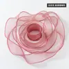 Cinta de Hilo de Cola de Pez con Borde Dorado de 4 cm Hilo de Poliéster Ramo de Flores Pastel Floral Caja de Regalo Cinta de Lazo DIY