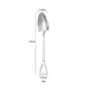 Aço inoxidável colher subnet red shovel spoon creative watermelon spoon high color value shovel spoon ice cream dessert spoon spoon spoon mixing spoon