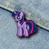 Interesante Insignia Broche de Dibujo Animado Pony Mochila Bolso Escolar Decoración Bolsas de Lona Accesorios Goma Suave Pin de Broche Lindo